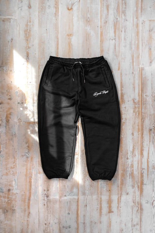 Black Signature Sweatpants